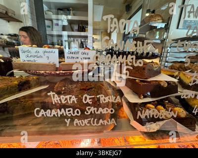 Tartas, Kuchen, Alma Nomad Bakery, Chamberi, Madrid, Spanien Stockfoto