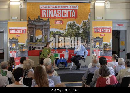 Mailand, Italien. Juni 2025. Nella foto Beppe Sala Sindaco di MilanoMilano - Italia - Cronaca Venerdì, 20 Giugno, 2025 (Foto di Marco Ottico/Lapresse) Municipio 1 Unity Festival Mailand - Italien - News Freitag, 20. Juni 2025 (Foto von Marco Ottico/Lapresse) Credit: LaPresse/Alamy Live News Stockfoto