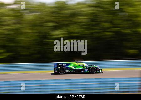 18 CHATIN Paul-Loup (fra), HEINEMEIER HANSSON David (dnk), LUTKE Tobi (CAN), ERA Motorsport, ORECA LMP2 07, #18, Action während der Sahlen's Six Hours of the Glen 2025, 6. Runde der IMSA WeatherTech Sportscar Championship 2025, vom 20. bis 22. Juni auf der Watkins Glen International in Watkins Glen, New York, USA - Foto Joao Filipe/DPPI Credit: DPPI Media/Alamy Live News Stockfoto
