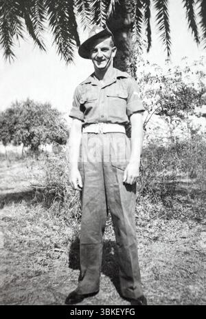 Ein Soldat des Royal Army Service Corps in Burma während des Zweiten Weltkriegs. Stockfoto