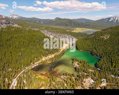 Aus der Vogelperspektive auf Devils Lake, Oregon Stockfoto