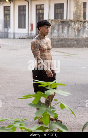 Tony Effe nimmt an der PDF Fashion Show während der Milan Herrenmode Spring/Summer 2026 Fashion Week am 20. Juni 2025 in Mailand Teil. ©Foto: Cinzia Kam Stockfoto