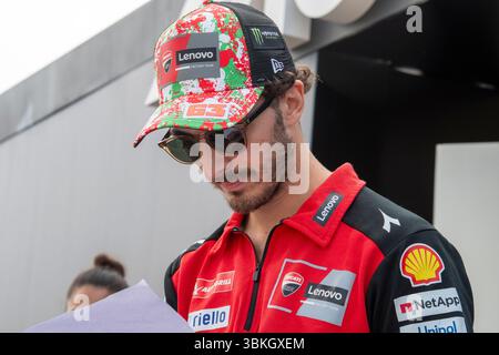 Vigonza, Padovak, Italien. Juni 2025. Francesco Bagnaia - GP Italia 2025 Credit: Alessio Mazzocco/ZUMA Wire/Alamy Live News Stockfoto