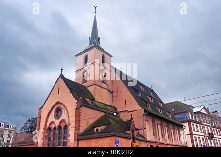 St. Nikolaus Kirche in Straßburg, Frankreich Stockfoto