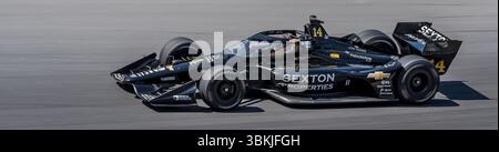 Elkhart Lake, Wi, USA. Juni 2025. Der Fahrer DER NTT INDYCAR-SERIE, SANTINO FERRUCCI (14) (USA) aus Woodbury, Conneticut, reist während eines Trainings für den XPEL Grand Prix auf der Road America in Elkhart Lake WI durch die Kurven. (Kreditbild: © Walter G. Arce Sr./ASP via ZUMA Press Wire) NUR REDAKTIONELLE VERWENDUNG! Nicht für kommerzielle ZWECKE! Quelle: ZUMA Press, Inc./Alamy Live News Stockfoto