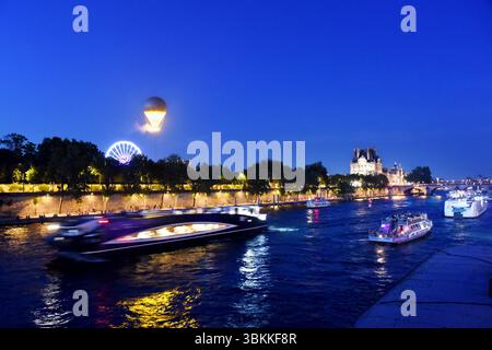 Paris, Frankreich. Juni 2025. Der Olympische Kessel im Tuileriengarten in Paris, Frankreich am 21. Juni 2025 Foto: Alain Apaydin/ABACAPRESS.COM Credit: Abaca Press/Alamy Live News Stockfoto