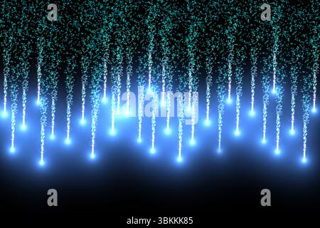 Digital generiertes helles Feuerwerk Stockfoto