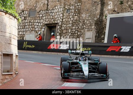 Monaco, 23. Mai 2025. Formel 1 Tag Heuer Grand Prix de Monaco 2025. Im Bild: #12 Kimi Antonelli (ITA) vom Mercedes-AMG PETRONAS Formel-1-Team in Mercedes W16 © Piotr Zajac/Alamy Live News Stockfoto