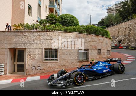 Monaco, 23. Mai 2025. Formel 1 Tag Heuer Grand Prix de Monaco 2025. Im Bild: #55 Carlos Sainz (SPA) von Atlassian Williams Racing in FW47 © Piotr Zajac/Alamy Live News Stockfoto