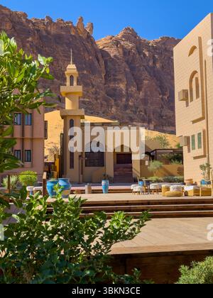 Eine kleine Moschee in der Altstadt von Al Ula, Saudi-Arabien Stockfoto