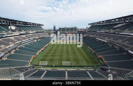Philadelphia, USA. Juni 2025. Allgemeine Ansicht des Stadions vor dem Spiel Juventus vs Wydad AC FIFA Club World Cup im Lincoln Financial Field, Philadelphia. Der Bildnachweis sollte lauten: Jonathan Moscrop/Sportimage Credit: Sportimage Ltd/Alamy Live News Stockfoto
