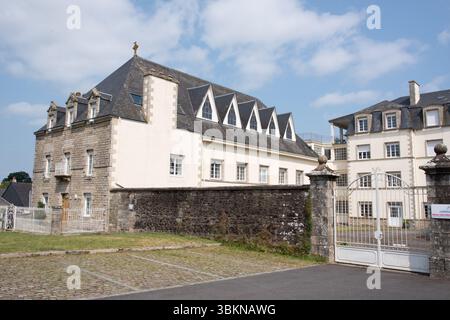 Das Haus der alten Völker, Maison Saint Martin, Josselin, Bretagne Stockfoto