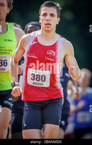 Duisburg, Deutschland. Juni 2025. Eliah Rieck (LAZ Rhein-Sieg); Nordrhein Meisterschaften am 22.06.2025 im Leichtathletikstadion Duisburg, Duisburg (Nordrhein-Westfalen). Quelle: dpa/Alamy Live News Stockfoto
