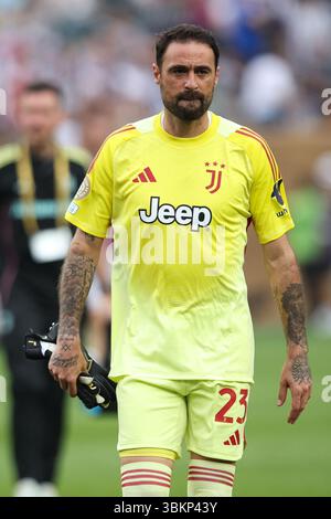 PHILADELPHIA, USA - 22. Juni 2025: Carlo Pinsoglio vom Juventus FC während des Spiels der Gruppe G der FIFA Club-Weltmeisterschaft zwischen Juventus FC und Wydad AC im Lincoln Financial Field (Credit: Craig Mercer/ Alamy Live News) Stockfoto