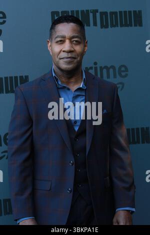 Merrick McCartha in den Amazon MGM Studios und Prime Video Premiere für „Countdown“ im Harmony Gold Theatre in Los Angeles, KALIFORNIEN am 18. Juni 2025. Stockfoto