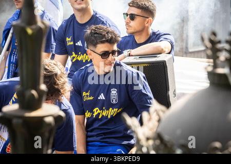 Oviedo, Spanien. Juni 2025. Santiago Colombatto, echter Oviedo-Spieler. Quelle: Javier Fernández Santiago / Alamy Live News. Stockfoto