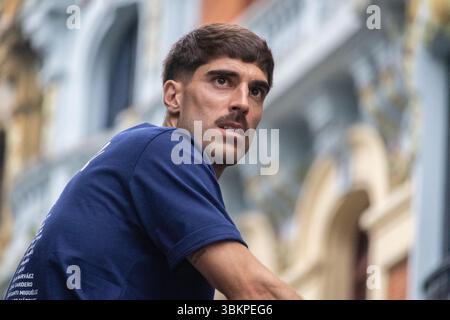 Oviedo, Spanien. Juni 2025. Nacho Vidal, echter Oviedo-Spieler. Quelle: Javier Fernández Santiago / Alamy Live News. Stockfoto