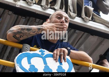 Oviedo, Spanien. Juni 2025. Santiago Cazorla, echter Oviedo-Spieler. Quelle: Javier Fernández Santiago / Alamy Live News. Stockfoto
