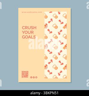 Dynamisches Flaches Sport-Banner-Design Stock Vektor