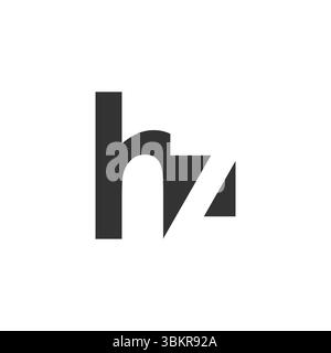 HZ kreatives, geometrisches, anfängliches, modernes und minimales Logo. Letter h z trendige Schriftarten. Universelles professionelles elegantes Techno-Vektor-Design. Stock Vektor