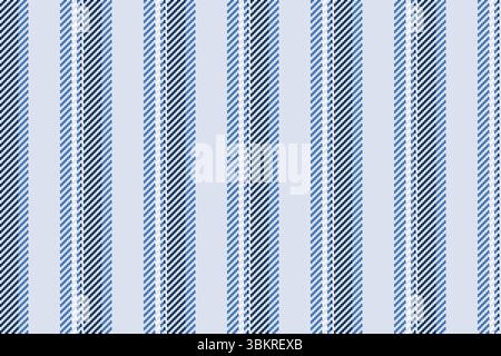 Diagonales Streifenmuster nahtlose vertikale Linien im Hintergrund. Großer Textil-Texturvektor in hellen und blauen Farben. Stock Vektor