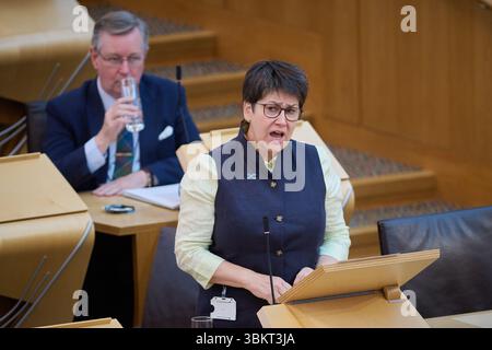 Edinburgh Schottland, Vereinigtes Königreich 18. Juni 2025. Tess White MSP im schottischen Parlament. Credit sst/alamy Live News Stockfoto
