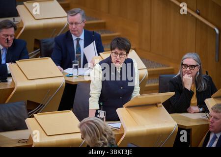 Edinburgh Schottland, Vereinigtes Königreich 18. Juni 2025. Tess White MSP im schottischen Parlament. Credit sst/alamy Live News Stockfoto