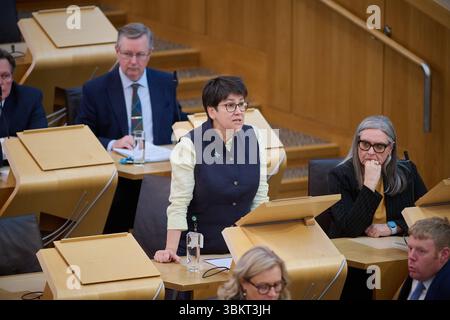 Edinburgh Schottland, Vereinigtes Königreich 18. Juni 2025. Tess White MSP im schottischen Parlament. Credit sst/alamy Live News Stockfoto