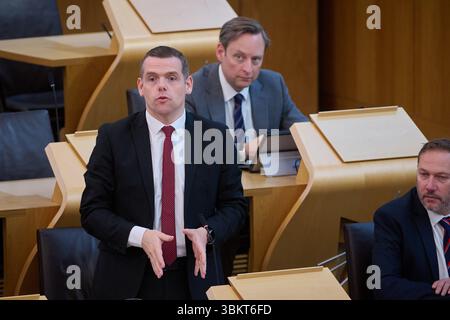 Edinburgh Schottland, Vereinigtes Königreich 18. Juni 2025. Douglas Ross, Schottische Konservative und Unionistische Partei, MSP für Highlands und Inseln im schottischen Parlament. Credit sst/alamy Live News Stockfoto