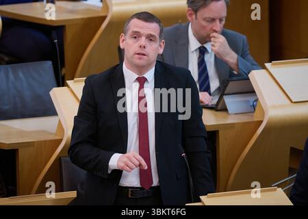 Edinburgh Schottland, Vereinigtes Königreich 18. Juni 2025. Douglas Ross, Schottische Konservative und Unionistische Partei, MSP für Highlands und Inseln im schottischen Parlament. Credit sst/alamy Live News Stockfoto