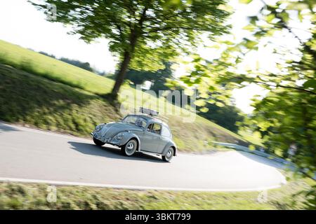 Oldtimer-Event auf Hohenpeissenberg, Bayern Stockfoto