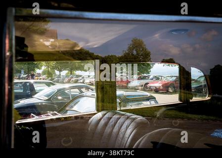 Oldtimer-Event auf Hohenpeissenberg, Bayern Stockfoto