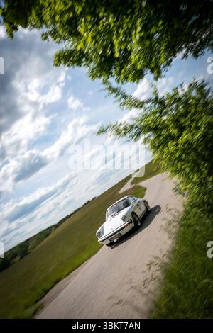Oldtimer-Event auf Hohenpeissenberg, Bayern Stockfoto