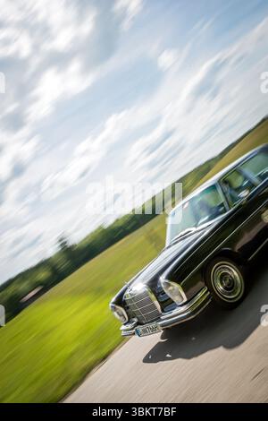 Oldtimer-Event auf Hohenpeissenberg, Bayern Stockfoto