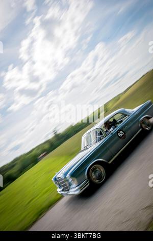 Oldtimer-Event auf Hohenpeissenberg, Bayern Stockfoto