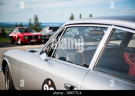 Oldtimer-Event auf Hohenpeissenberg, Bayern Stockfoto