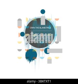 Satz von abstrakten modernen grafischen Kreiselementen Vektor Stock Vektor