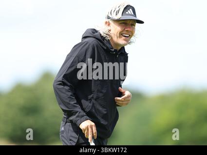 Der ehemalige Premier League-Fußballspieler Jimmy Bullard bereitet sich auf das Open 2025 Regional Qualifying in Rochester und Cobham Park vor. Bilddatum: Montag, 23. Juni 2025. Stockfoto