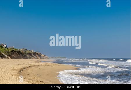 Die Klippen in montauk, ny Stockfoto