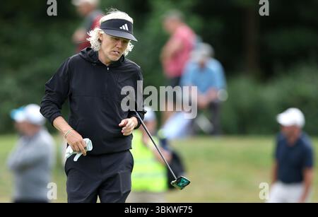 Der ehemalige Premier League-Fußballspieler Jimmy Bullard, nachdem er im Open 2025 Regional Qualifying in Rochester und Cobham Park den dritten Platz erreicht hatte. Bilddatum: Montag, 23. Juni 2025. Stockfoto