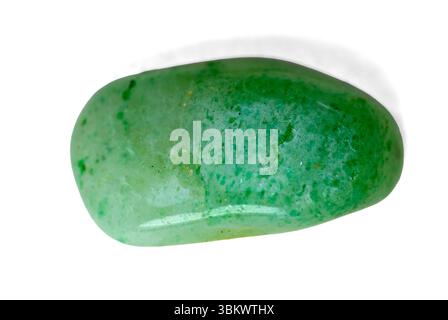 Aventurin aus Indien Aventurin ist eine Form von Quarzit, die sich durch seine Transluzenz und das Vorhandensein von Platinmineraleinschlüssen auszeichnet, die ihm einen verleihen Stockfoto