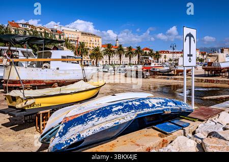Kroatien : Trockenboote in Split Stockfoto