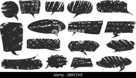 Buntstift-Sprechblasen Stock Vektor
