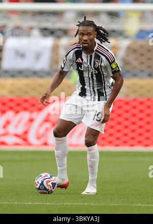 Philadelphia, USA. Juni 2025. Khephren Thuram von Juventus während des Spiels Juventus vs Wydad AC FIFA Club World Cup im Lincoln Financial Field, Philadelphia. Der Bildnachweis sollte lauten: Jonathan Moscrop/Sportimage Credit: Sportimage Ltd/Alamy Live News Stockfoto
