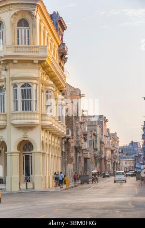 Kuba, Havanna. Straßen von Habana Vieja. Stockfoto