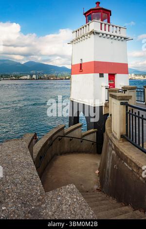 Brockton Point Lighthouse, Stanley Park, Vancouver, British Columbia, Kanada. Stockfoto
