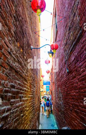 Fan Tan Alley, Victoria, British Columbia, Kanada. Stockfoto