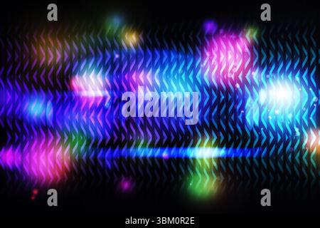 Digital generiertes cooles Disco-Design Stockfoto