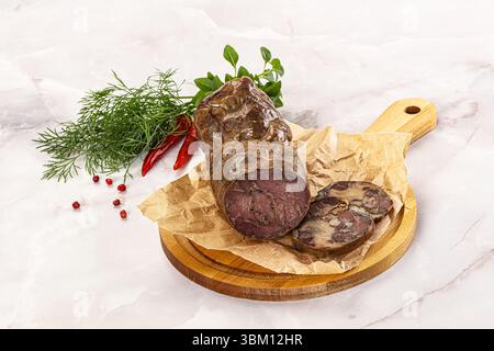 Kazy: Traditionelle kasachische Pferdefleischwurst Stockfoto