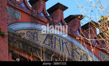 Art-Deco-Details des G. A. Zink & Sons Building 56 Oxford Street, Sydney Stockfoto